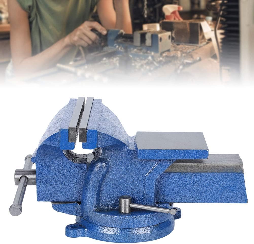 Heavy Duty Bench Vise, 8In Portable Work Benches Universal Table Vise Clamp Home Vise Clamp-On Vise Repair Tool Work Bench Vise for Woodworking Drilling Metalworking