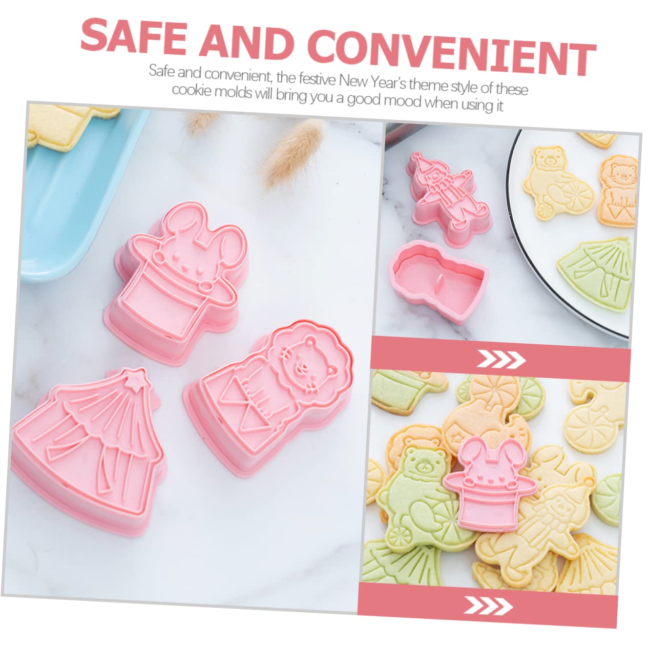 IMIKEYA 30piezas Cortadores De Galletas De Fiesta De Para Hornear Cookies Divertidas y Fondant Para Celebraciones y