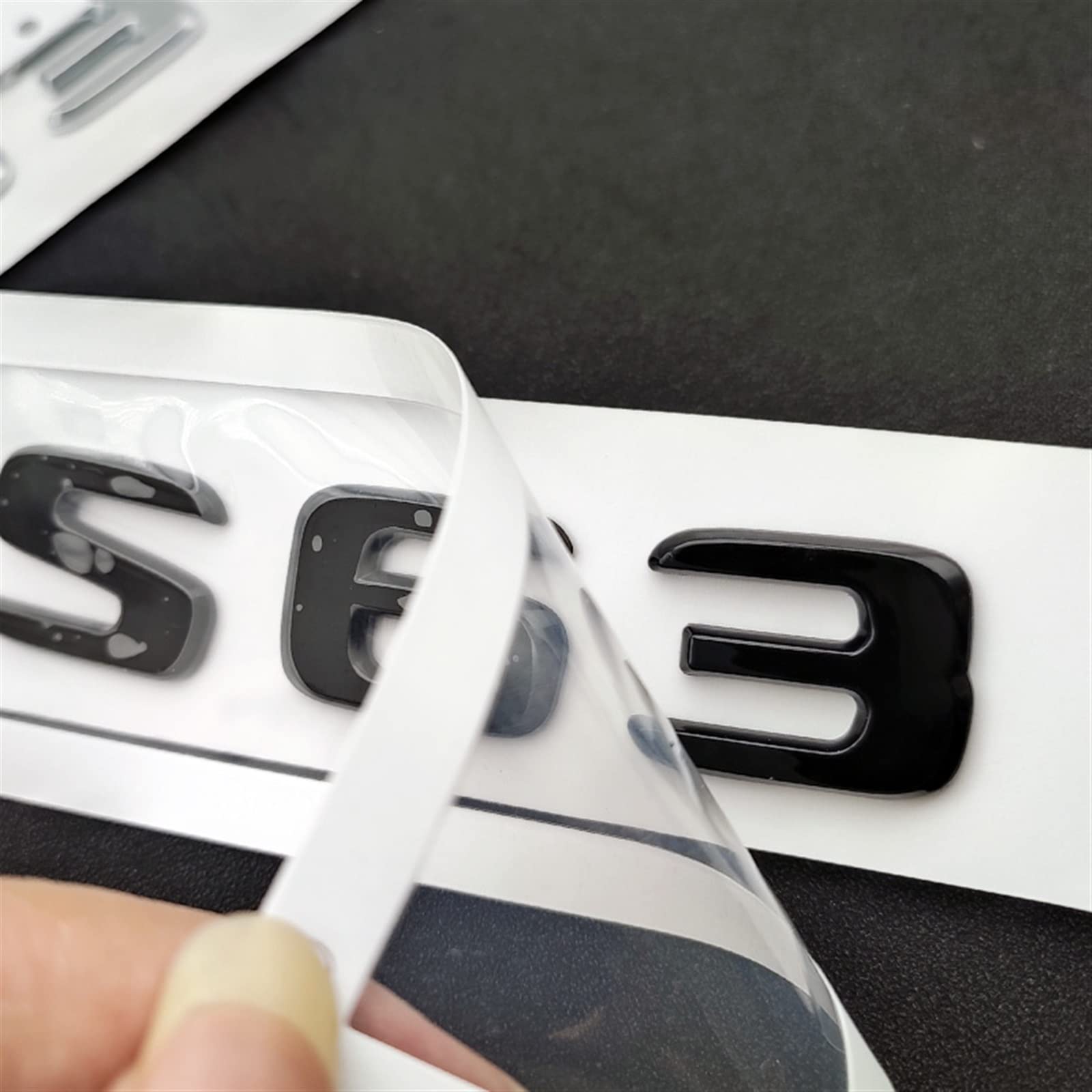 SCHAAN 3D ABS Chrome Car Rear Trunk Distintivo Dell'emblema Della Decalcomania S63 Sticker Fit For - 10