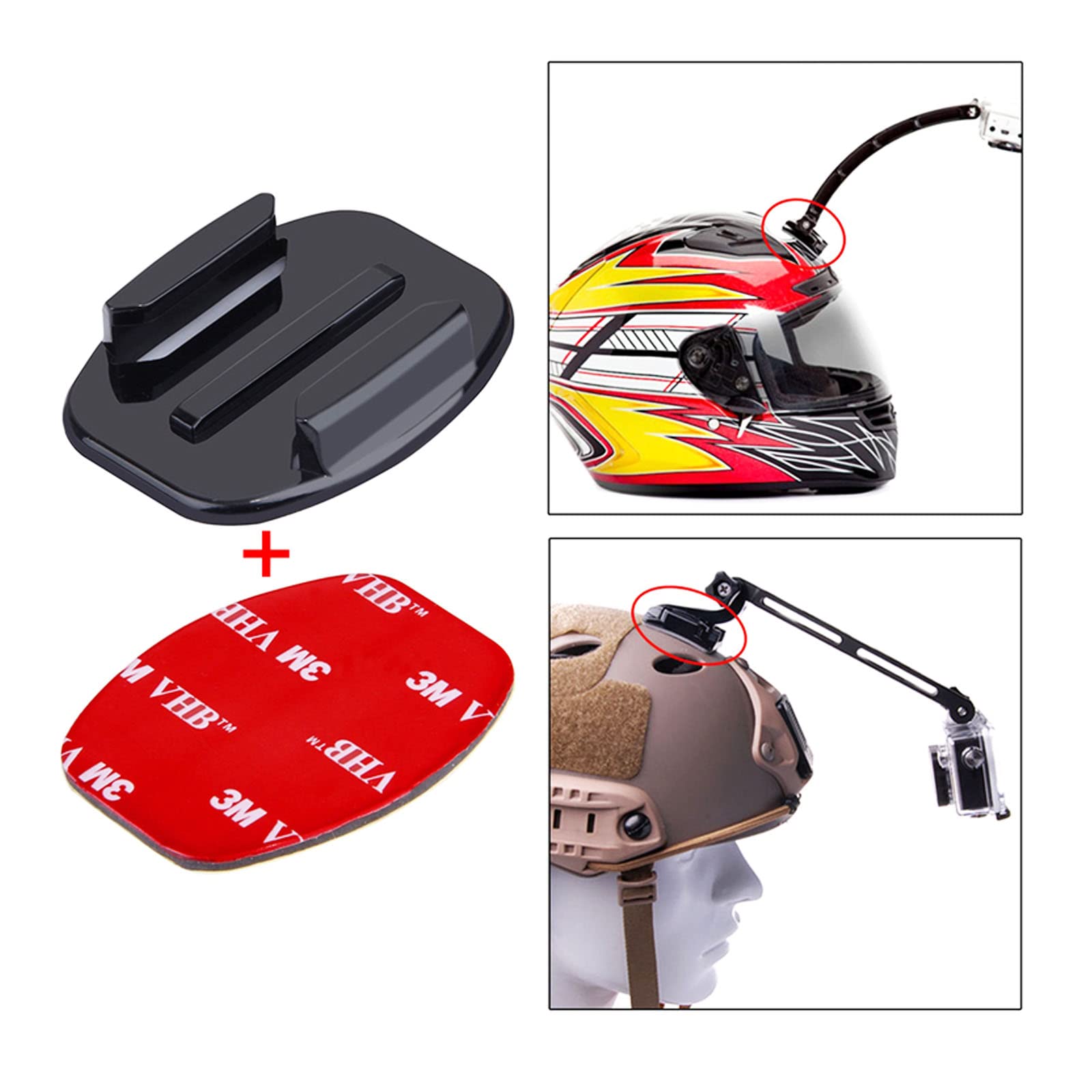 Supporti Adesivi Per Action Camera - 40 Pezzi Piatti E Curvi Per GoPro Hero - Foto 11