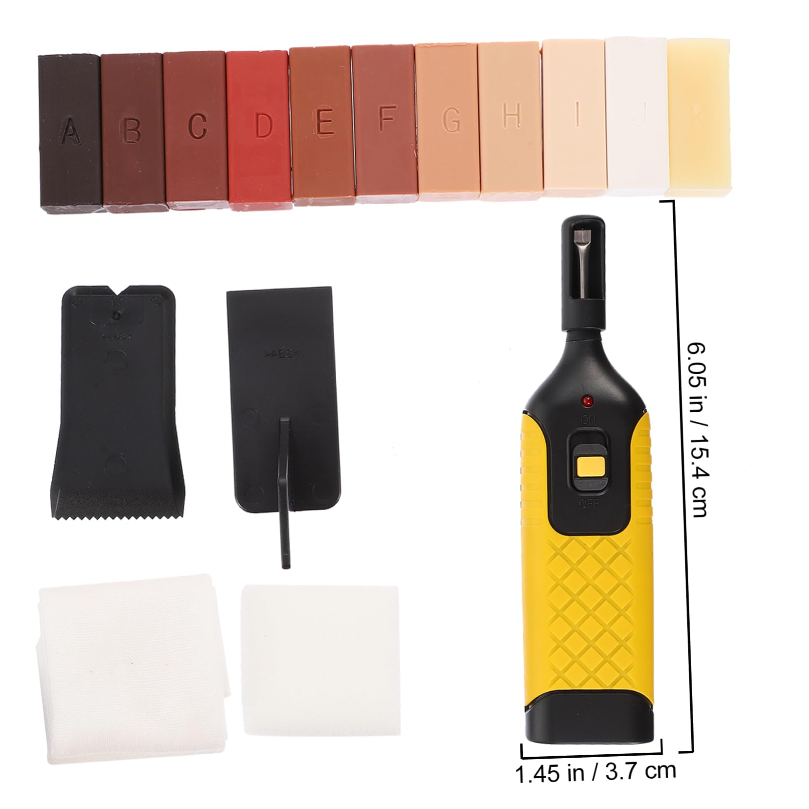 1juego Kit De Reparación De Suelos y Muebles Herramientas De Restauración y Mantenimiento Para Suelos Parquet Accesorios De Restauración Inalámbricos
