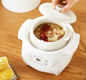Amazon | 電気煮込み鍋、セラミックスープ鍋、家庭用焦げ付き