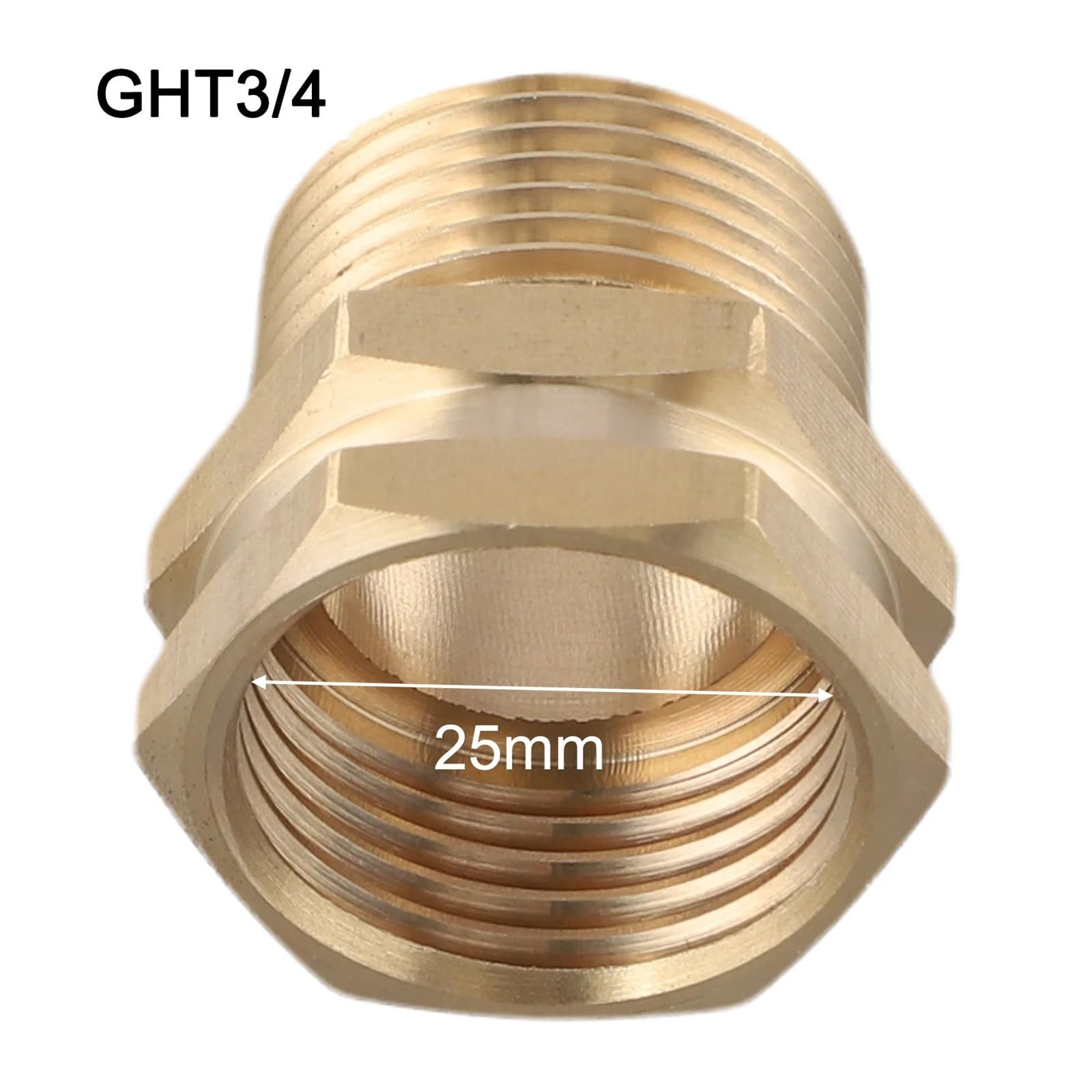 Adaptador de manguera jardín latón, 4 Uds., conectores hembra GHT 3/4 "a macho NPT, piezas conexiones múltiples for tareas jardinería