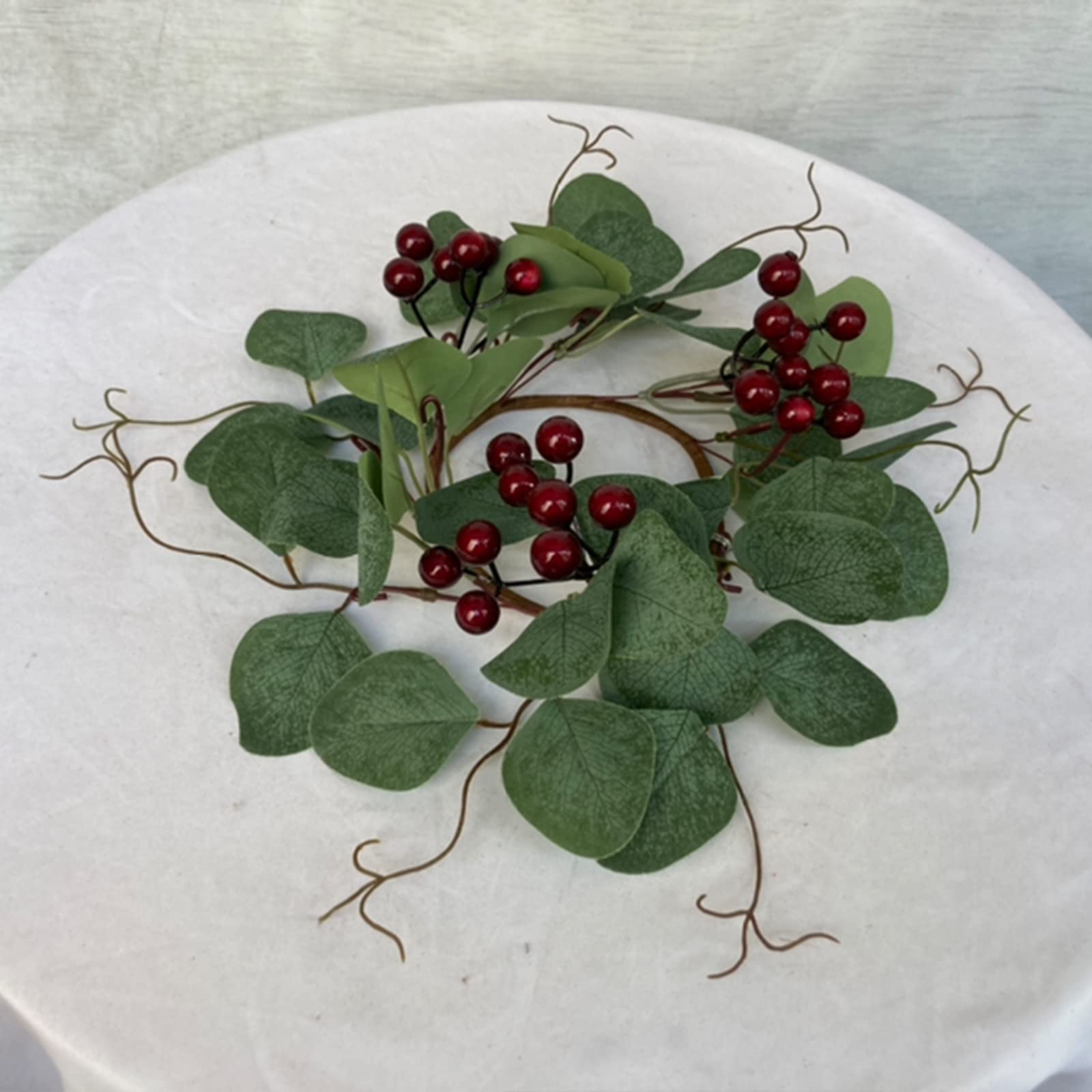 Belupai 4/6 Stuks Kerstkaarsringen, Kunstmatige Kaarsringen met Rode Bessen, Hulstbladeren Slingerkrans Winter Dennenappelpijlers Kaarsringen voor Bruiloft Middelpunt Kerst Tafeldecoratie(4 stuks Belupai 4/6 Stuks Kerstkaarsringen, Kunstmatige Kaarsringen met Rode Bessen, Hulstbladeren Slingerkrans Winter Dennenappelpijlers Kaarsringen voor Bruiloft Middelpunt Kerst Tafeldecoratie(4 stuks