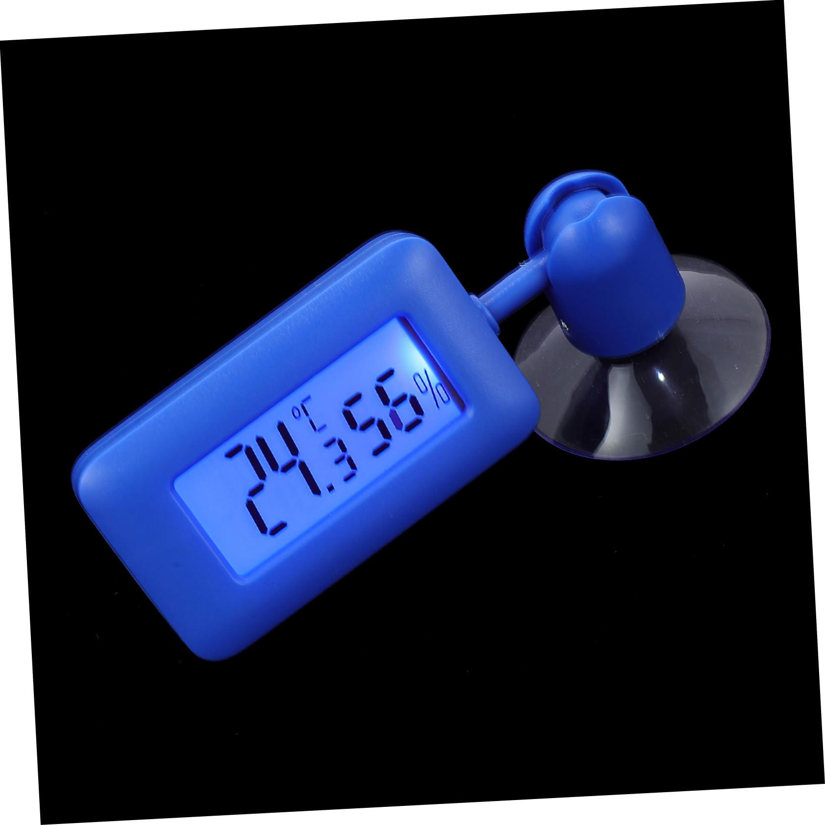 Abaodam Reptile Terrarium Thermometer with Suction Cup Compact Rotating Measuring Device for Leopard Gecko Tank Easy Installation Accurate Measurement