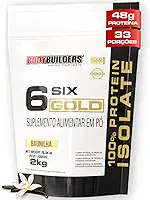 Whey Protein Isolado Six Gold Baunilha 2kg - Bodybuilders