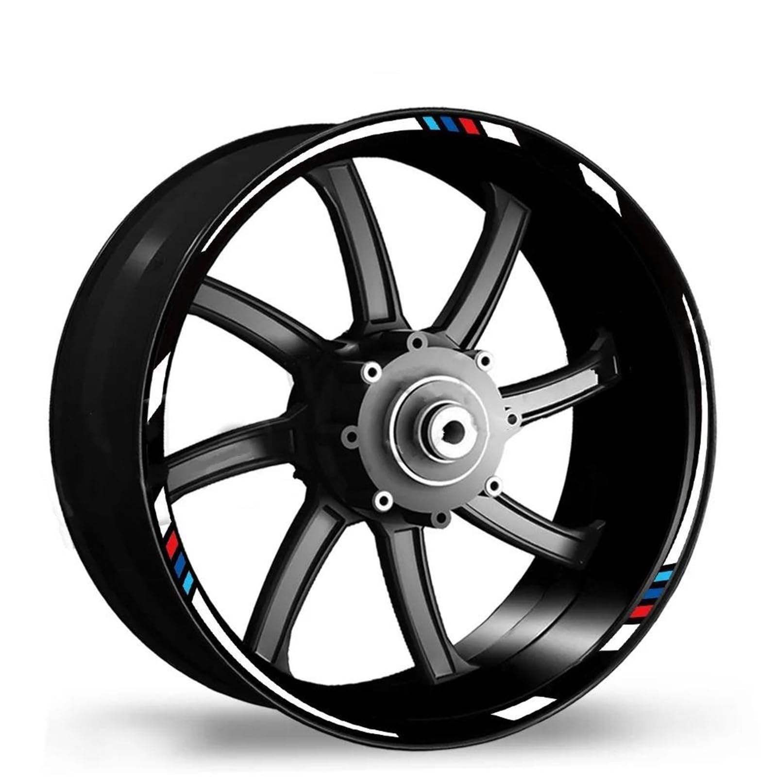 Stickers Motorcycle Wheel Stickers Decorative Rim Reflective for Z750 Z800 Z900 Z1000 for Ninja 650 400(Style 1)