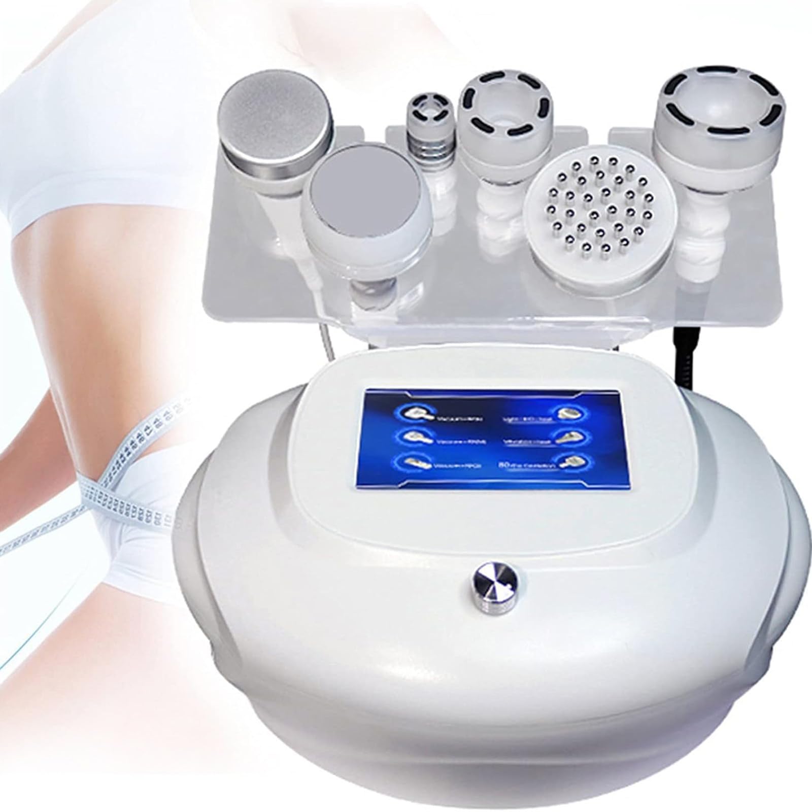JIADUOFU 80k cavitation machine, 6 in 1 body sculpting machine multifunction cellulite reduction device radio frequency vaccum massager, body sculpting anti-cellulite lifting beauty device