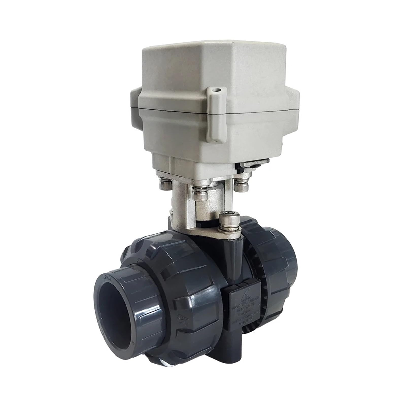 TREDSWQCV Proportional Valve DN32 U-PVC Material 11/4" Modulating 0-5V 0-10V or 4-20mA Electric Control Motorized Ball(Npt Thread,0-5V)
