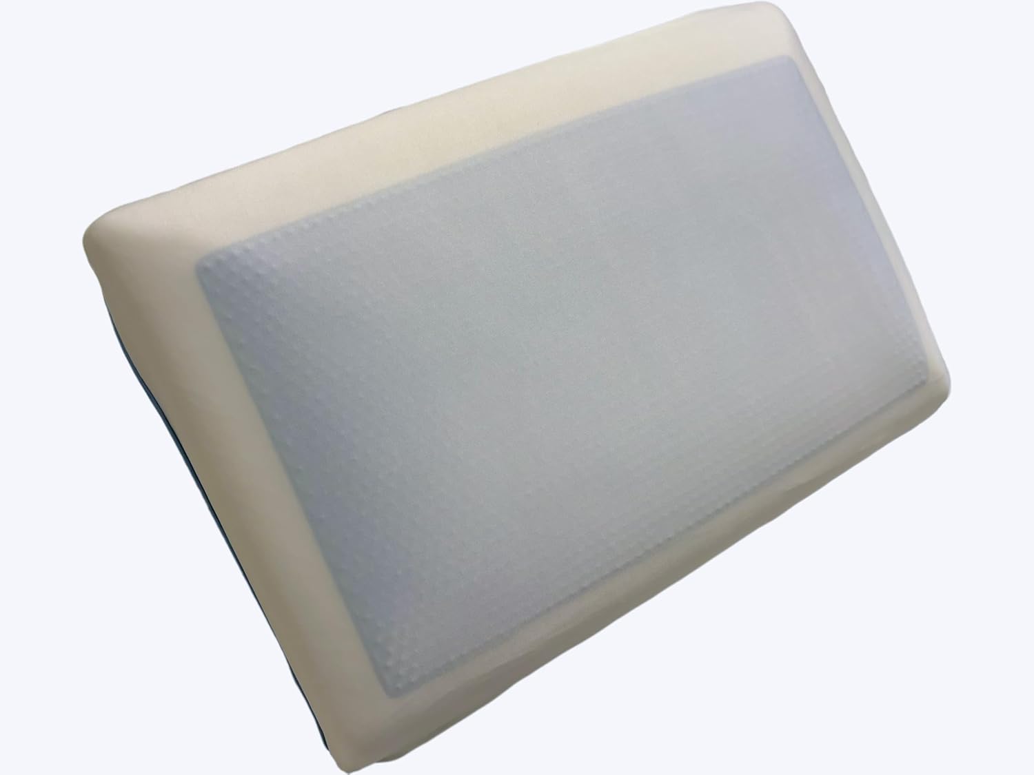 Dual-Sided Cooling Memory Foam Pillow for Side Back Stomach Sleepers, Standard Size with Washable Removable Cover