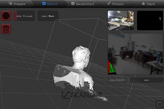 3mm/1.5mm/0.8mm/0.4mm Positioning Targets Portable 3D Scanner 3D Scanning System Used for 3D Printer Scanning Hunman Body 3D scannerfor 3D Printer Handheld Body face Object Scanner for 3D Scanerx
