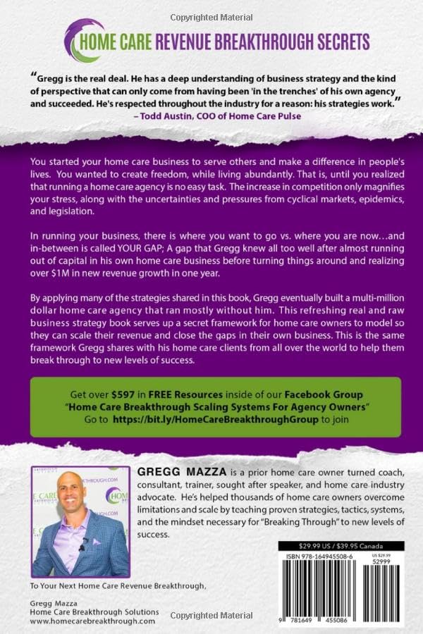 HOME CARE REVENUE BREAKTHROUGH SECRETS: THE UNCONVENTIONAL FRAMEWORK HELPING HOME CARE OWNERS CLOSE THEIR REVENUE GAPS WHILE BEING MORE STRATEGIC AND LESS SALESY image 3