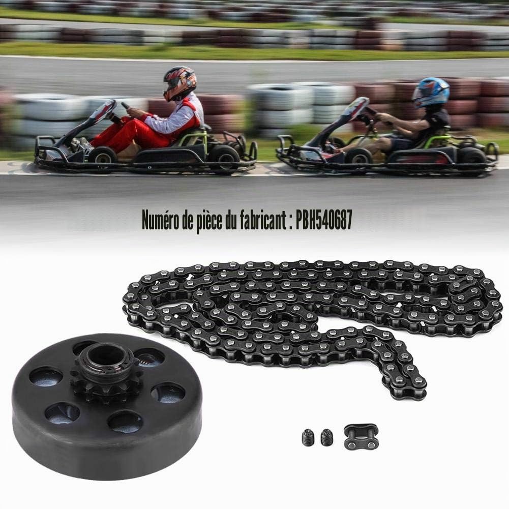 Embrayage centrifuge, embrayage centrifuge à alésage de 3 / 4inch Embrayage 12 dents Go-kart Mini Bike Cluth avec 35 ensembles de vis pour chaîne conçus pour les moteurs de