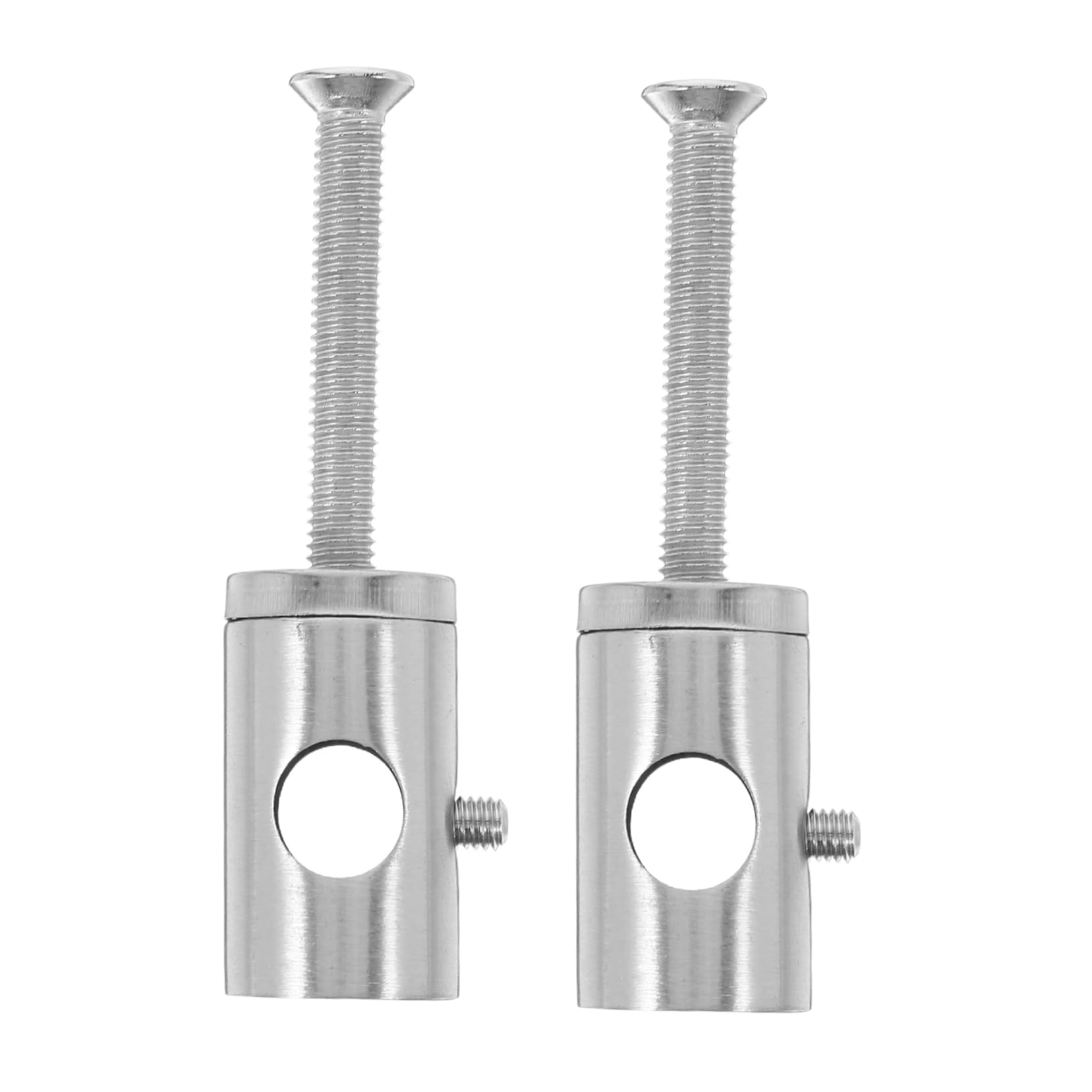 Conectores de pivote vertical Gatuida en acero inoxidable para pasamanos de escaleras residenciales