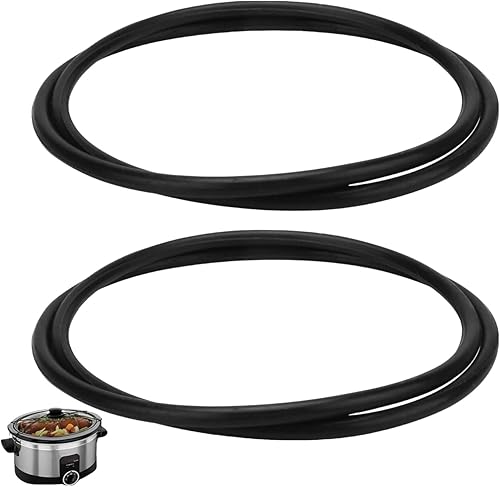 IWIWE - Correa de goma para cierre de tapa, 6, 7, 8 cuartos de galón, compatible con Hamilton Beach Crock Pot de olla de cocción lenta, WHT,