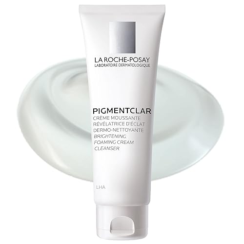 La Roche-Posay Pigmentclar - Limpiador facial iluminador limpiador facial exfoliante con LHA removedor de manchas oscuras e iluminador de tono de