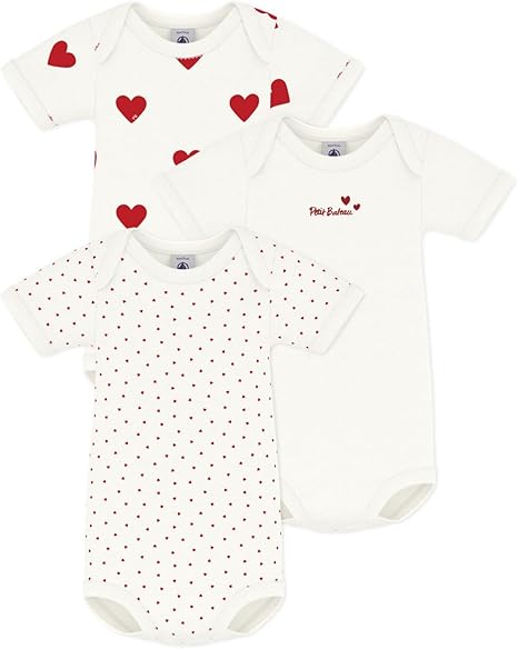 プチバトー　①②　ハート　セット Amazon | [プチバトー] 出産祝い ギフトセット ハート 6点セット