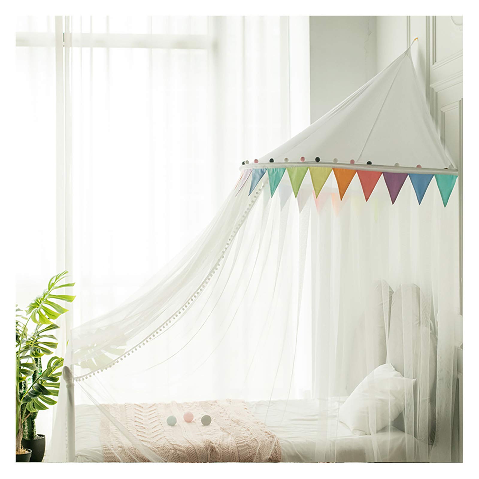 Toldo de cama para niñas inspirado en temática de princesa para un dormitorio mágico y dulce