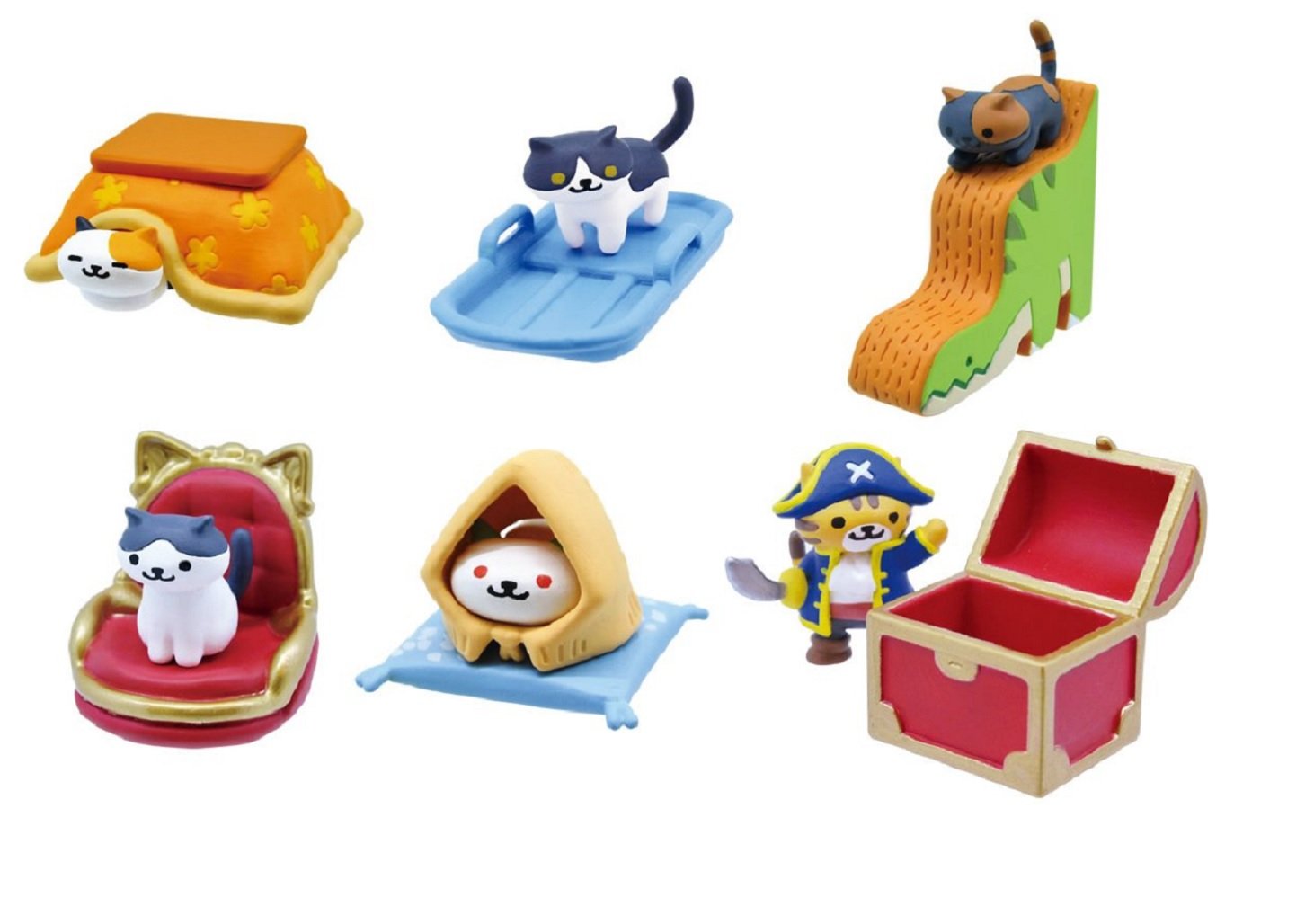Amazon.com: Gashapon Neko Atsume: Kitty Collector: Tsukue no Ue de
