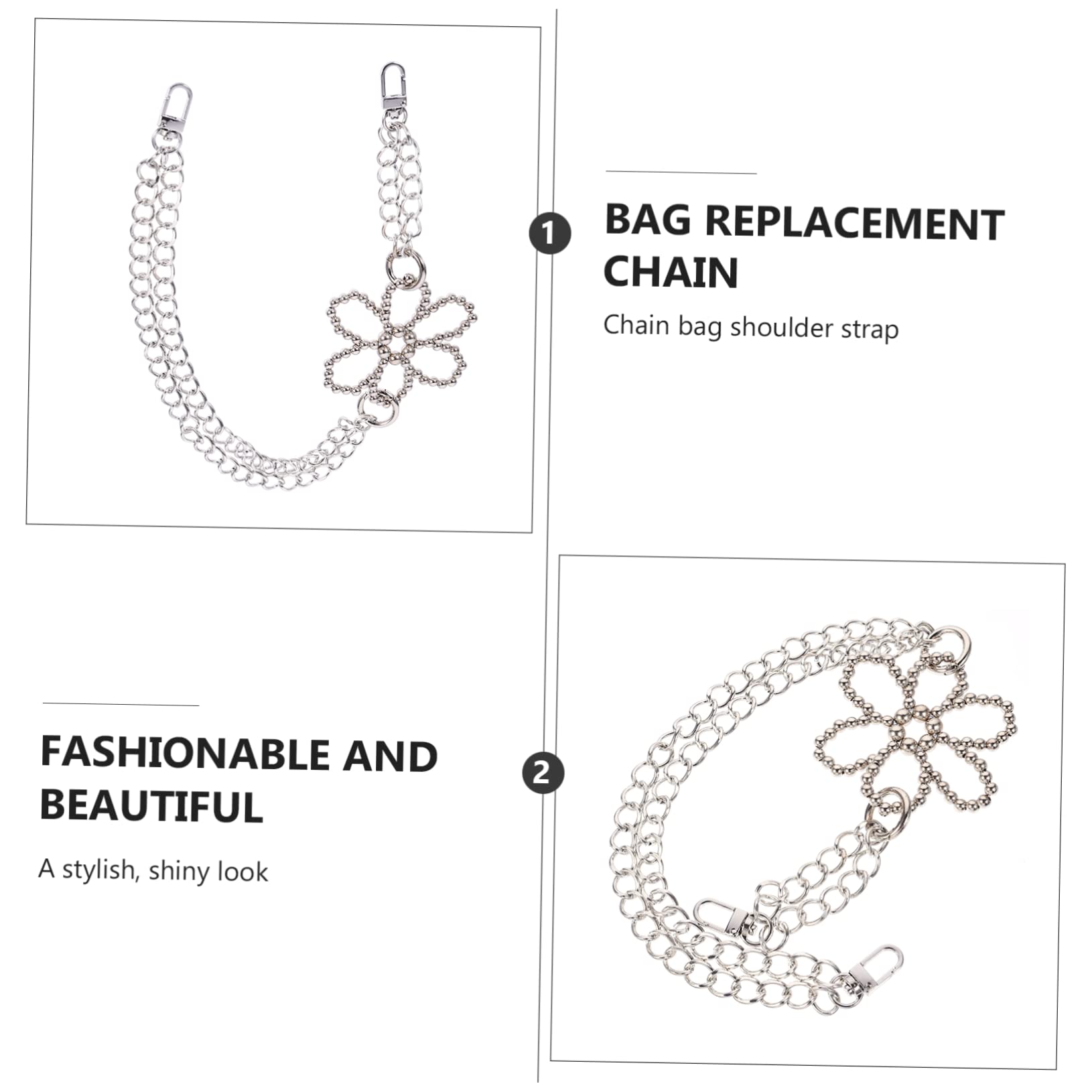 VALICLUD 1pezzi Catena di Ricambio per Borsa da Donna Catenella per Borsa in Metallo Fibbie Accessori per Borse Mano e Pochette