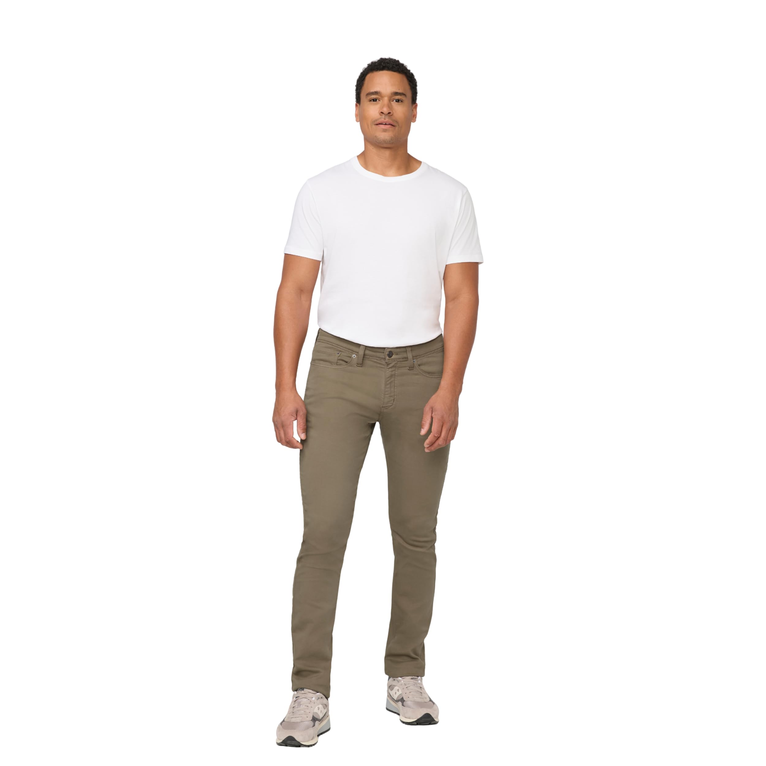 DUER Mens No Sweat Relaxed Taper Flexible Mid-Rise Commuter Bottoms Stretch TENCEL Blend Trousers