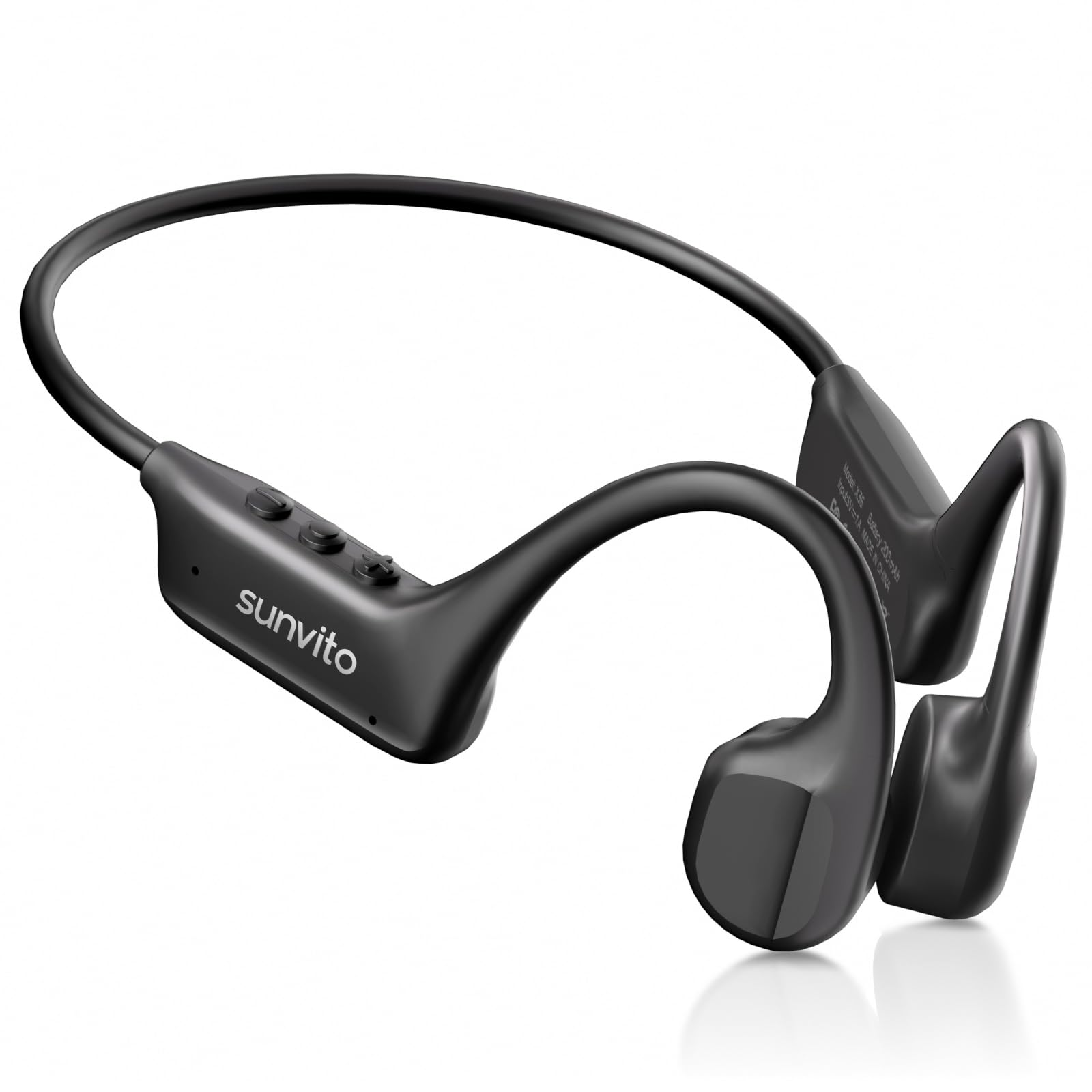 Casque Conduction Osseuse Bluetooth 6.1, Écouteurs sans Fil Open Ear, Recharge Rapide USB-C, IPX7 Étanche, Casque Sport pour Running, Cyclisme, Fitness et Entraînement