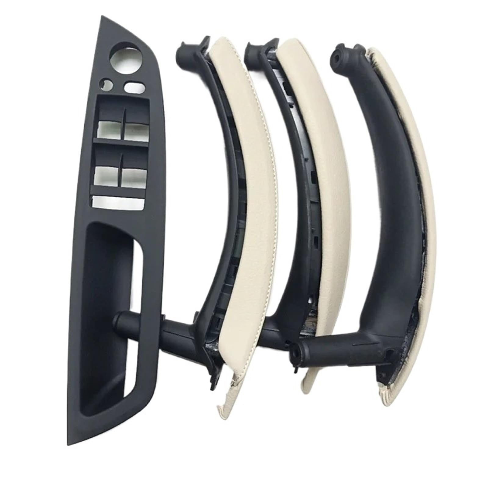 JYUTDW Door Inner Handle for BMW for X5 X6 E70 E71 E72 2007-2014 Car Inner Door Handle Trim Pull Grab Panel(Creamy)