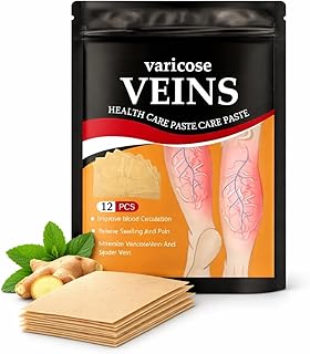 Varicose Veins Relief Patches – 30 PCS (PACK OF 3)| Reduces Swelling, Relieves Pain, Improves Blood Circulation &amp; Vein Hea...