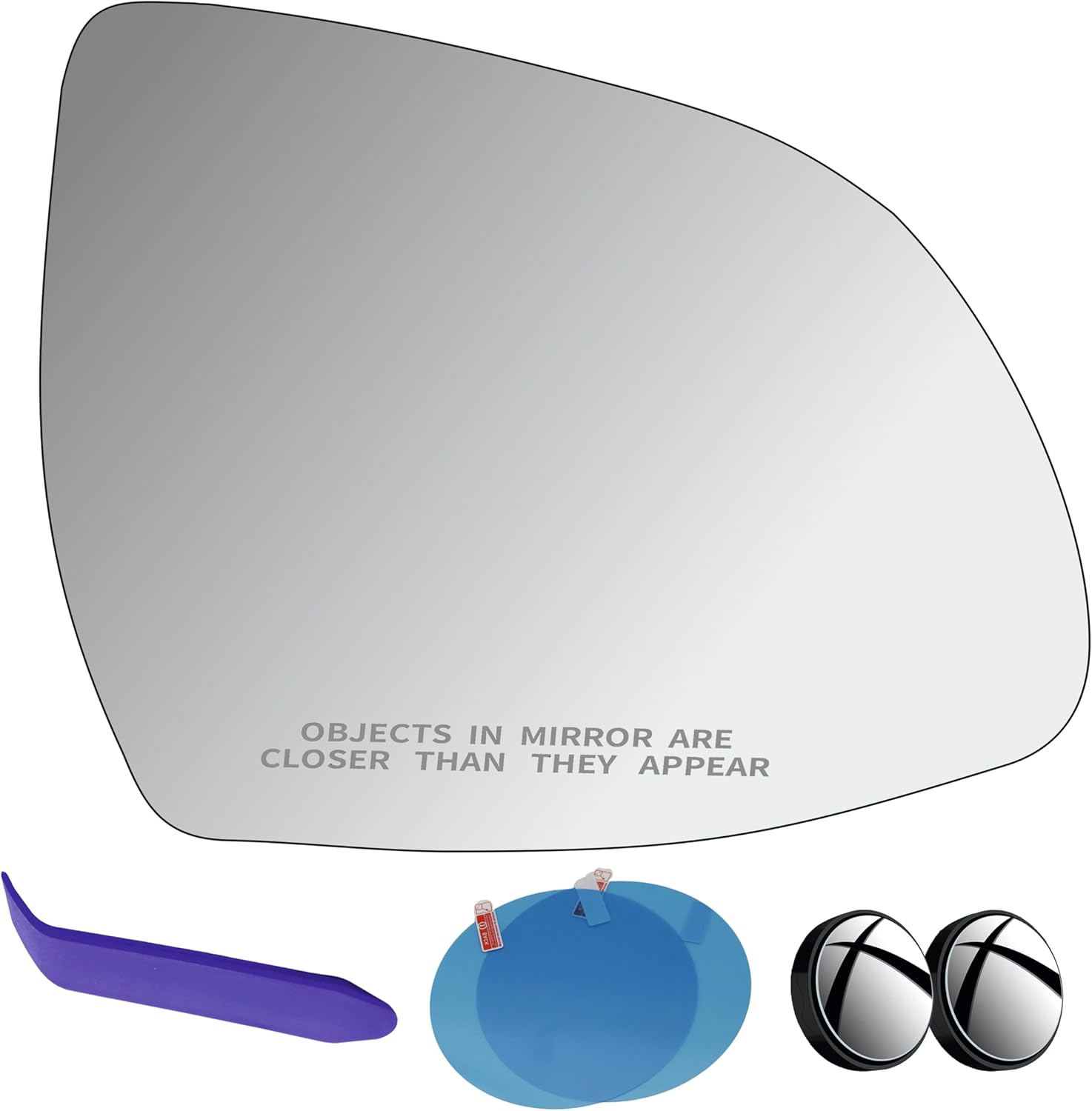 EAP Passenger Side Mirror Glass Compatible with BMW X3 2015–2024, X4 2015–2025, X5 2014–2025, X6 2015–2025, X7 2019–2024, XM 2023–2025, Heated Without Auto Dimming 51167459234 51167291240 BM1325109