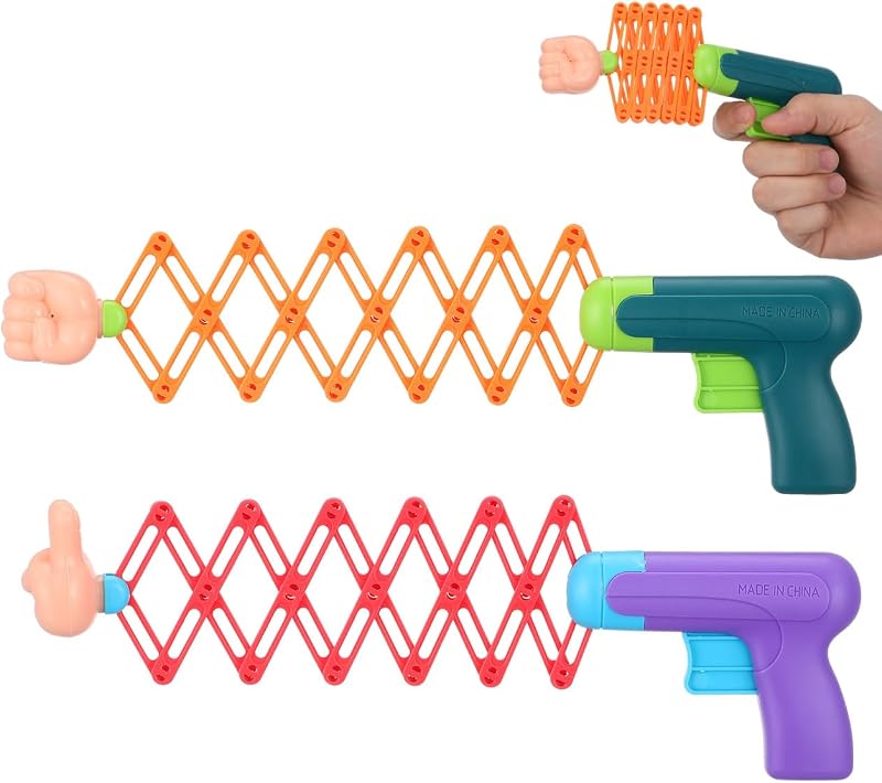 PRETYZOOM Telescopic Fists Toy Kids Prank Stretchable Stress Office Prank Prop Creative Funny Toy for Indoor Outdoor Play