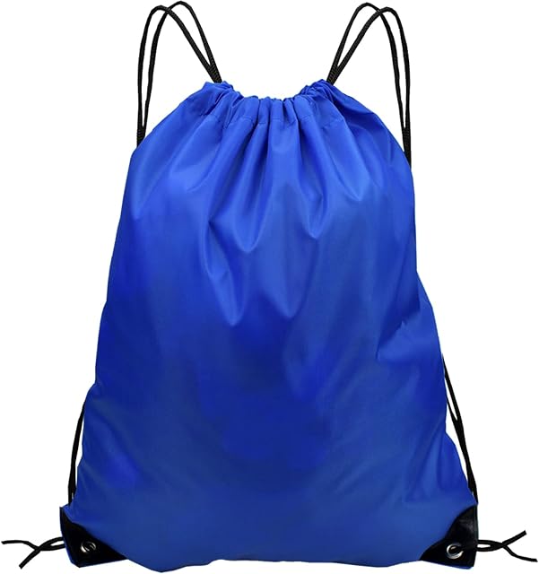 Sport Drawstring Bag Swimming Backpack Gym PE Bag for School Beach Sport Holidays Travel Blue