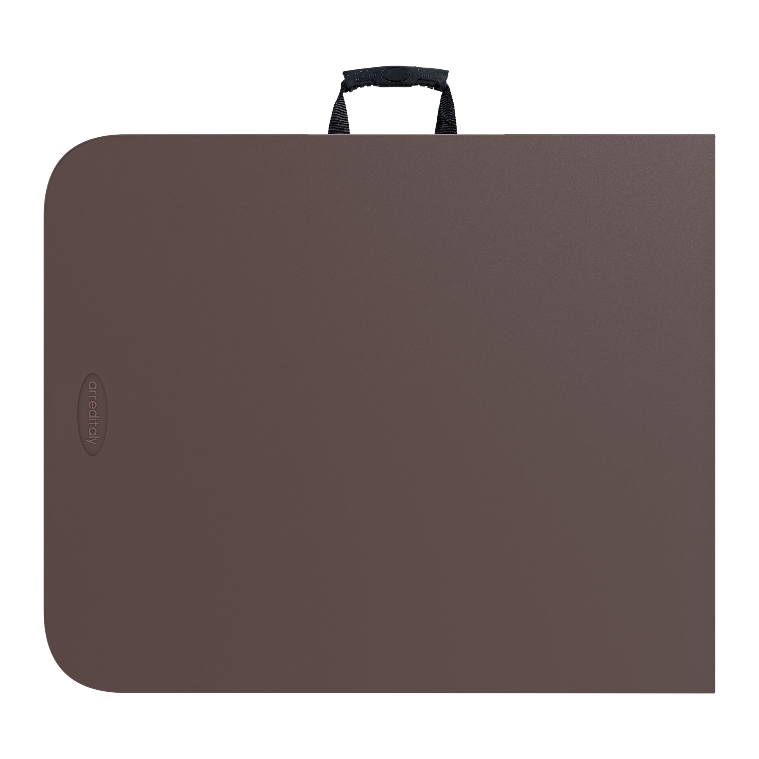 Arreditaly Tavolo Tavolino Pieghevole In Resina Dura Set Birreria Facile Trasporto Con Maniglia Ideale Terrazzo Campeggio Giardino Fiere Sagre Rettangolare 180 x 74 x 74 Cm (Marrone, Classico)