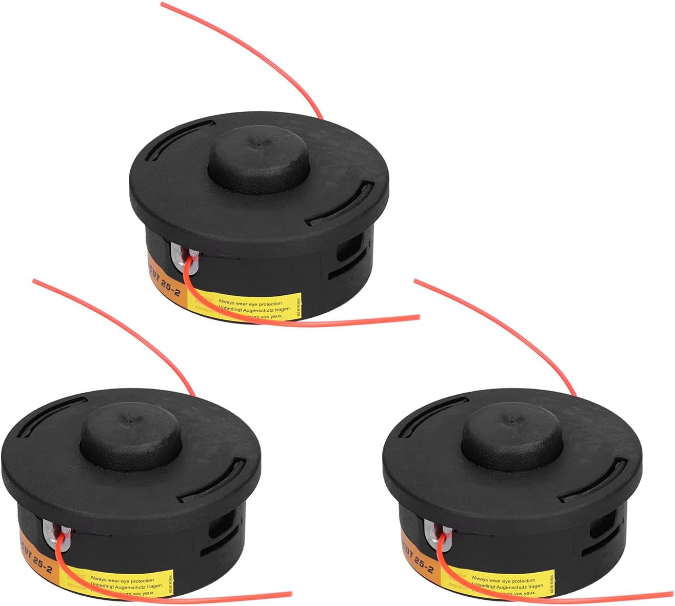 3Pcs Trimmer Head Replacement Part, Universal Bump Feed Trimmer Head Fit for Stihl 25‑2 FS90 FS100 FS110 FS130 FS250 FS56