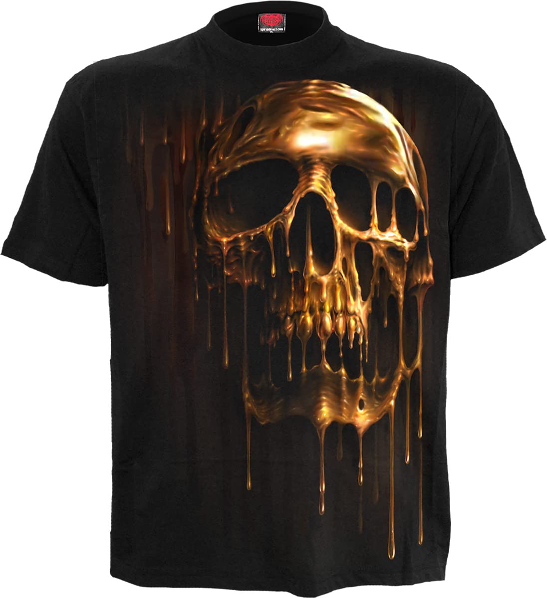 Spiral - Dripping Gold - T-Shirt Black - S