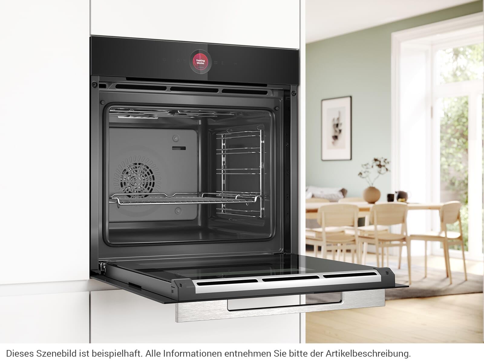 Bosch HBG7341B1, seria 8 inteligentny piekarnik do zabudowy, 60 x 60 cm, wyprodukowano w Niemczech, czarny, odporny na zabrudzenia i samoczyszczący, Air Fry, Bosch Assist Automatik, gorące powietrze
