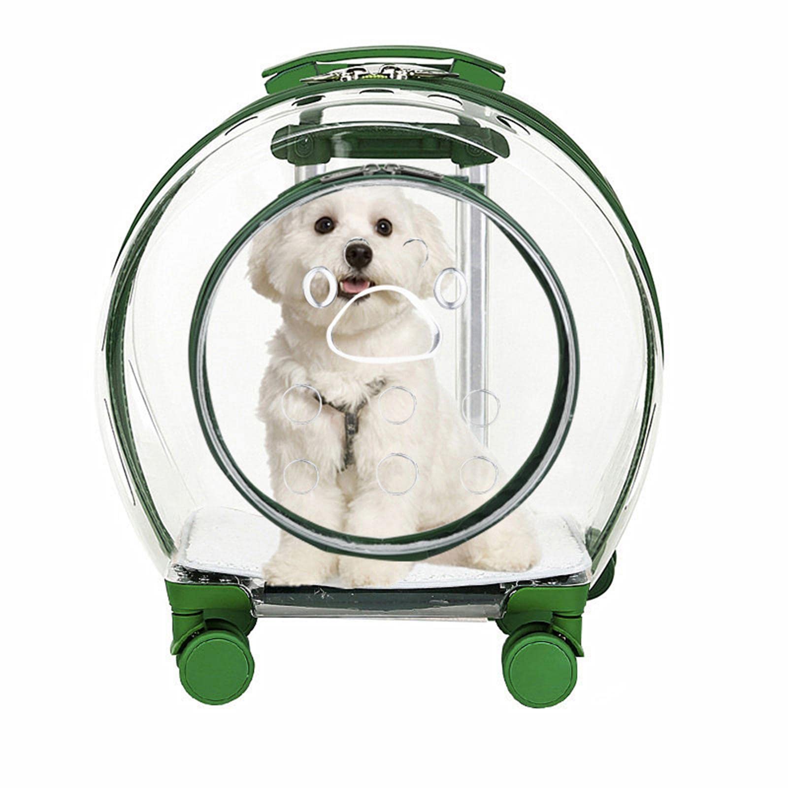 Trolley portatile per animali domestici per cani e gatti Borsa da viaggio traspirante con ruote silenziose Trasportino per trasportini per animali domestici per campeggio, escursionismo, attività al