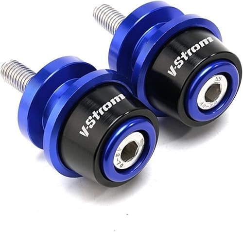 WAGLOS Pernos de tornillo de soporte deslizante para motocicleta M8 para Suzuki V-Strom DL650 DL1000 Anticaída Frame Sliders (Color  Azul)