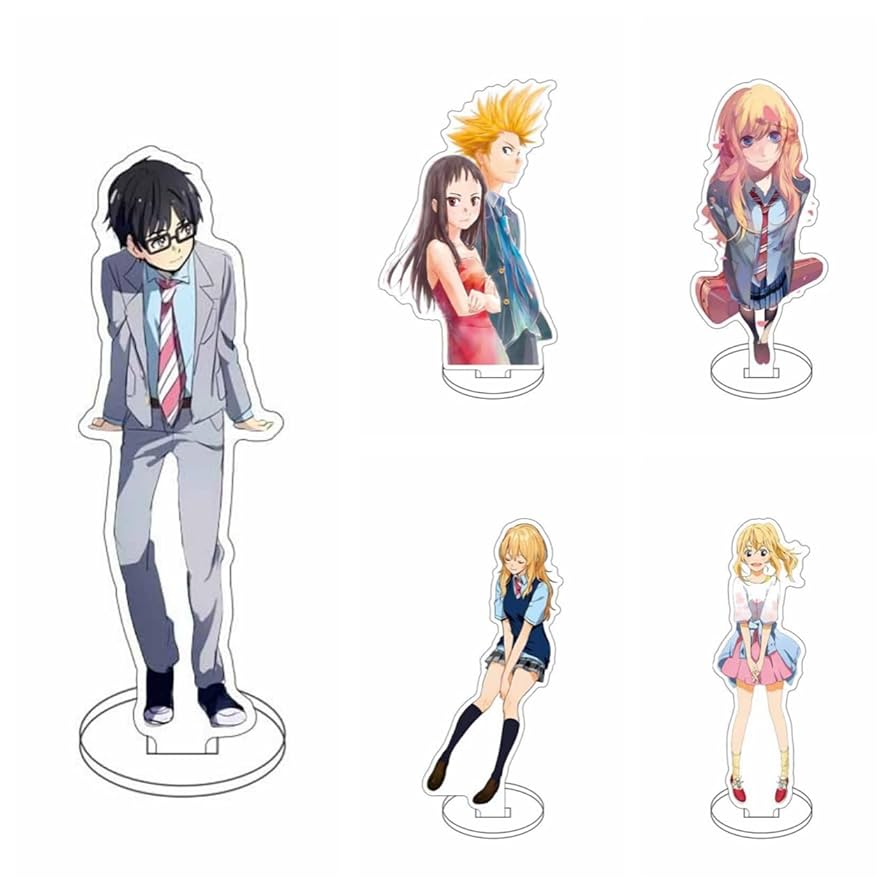 Amazon.co.jp: 四月は君の嘘 アクリルスタンド 5点セット 有馬公