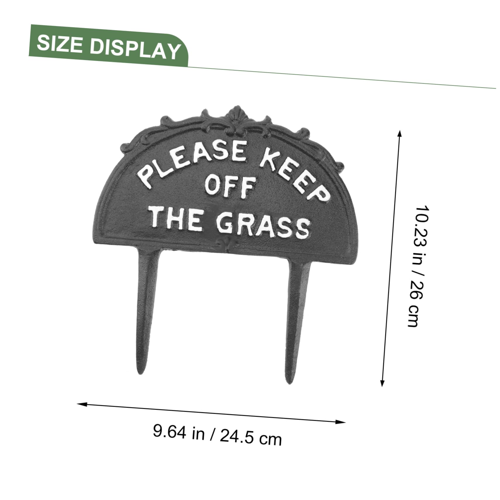 1stück Warnschild Bitte Betreten Sie Gras Nicht Wetterfestes Metall Schild Für Garten Und Rasenschutz Praktischer Bodenstecker Für Dekoration