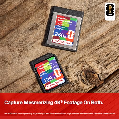Image of SANDISK 128GB SD UHS-II Card - FIFA World Cup 2026 Edition, Up to 300MB /s Read and Write Speeds, V90, 8K, Officially Licensed Product of FIFA World Cup 2026 - SDSDXDM-128G-GN4IH