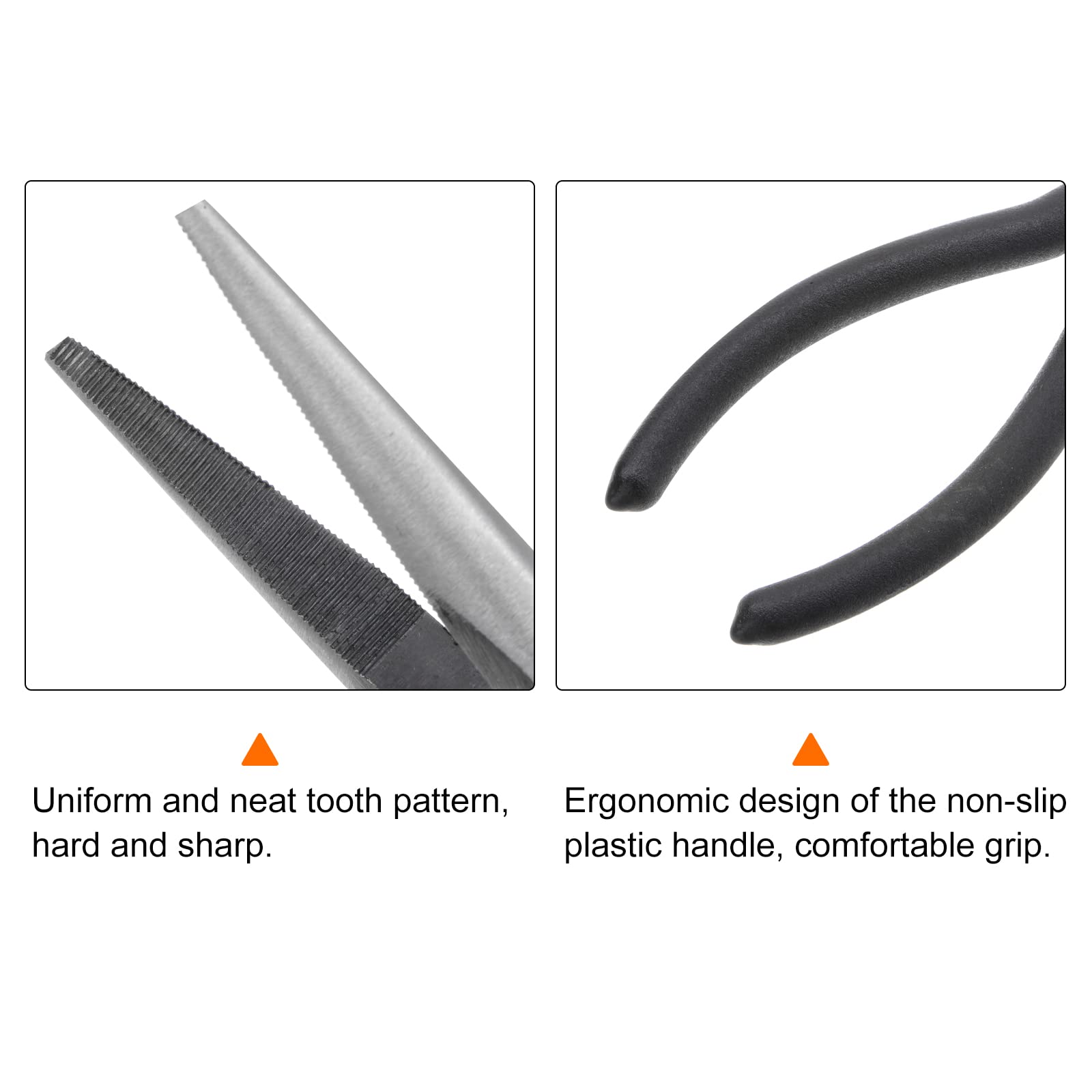HARFINGTON 11-Inch Long Needle Nose Pliers – Straight Wire Repair Tool, Drop-Forged Steel With Plastic Grip, For Jewelry, Electronics & Maintenance