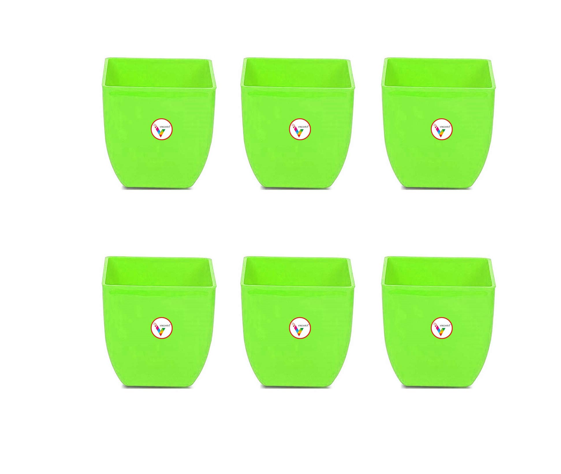 See full amazon price history chart for VINSHRA 5 INCH Green Pearl Pot Set of 6 Green/Square/Indoor and Outdoor Use Pot/Plant Container/Planters Square Pot for Multipurpose/Plastic VINSHRA 5 INCH Green Pearl Pot Set of 6 Green/Square/Indoor and Outdoor Use Pot/Plant Container/Planters Square Pot for Multipurpose/Plastic (B07WCNQTTL) Amazon Price History, Amazon Price Tracker