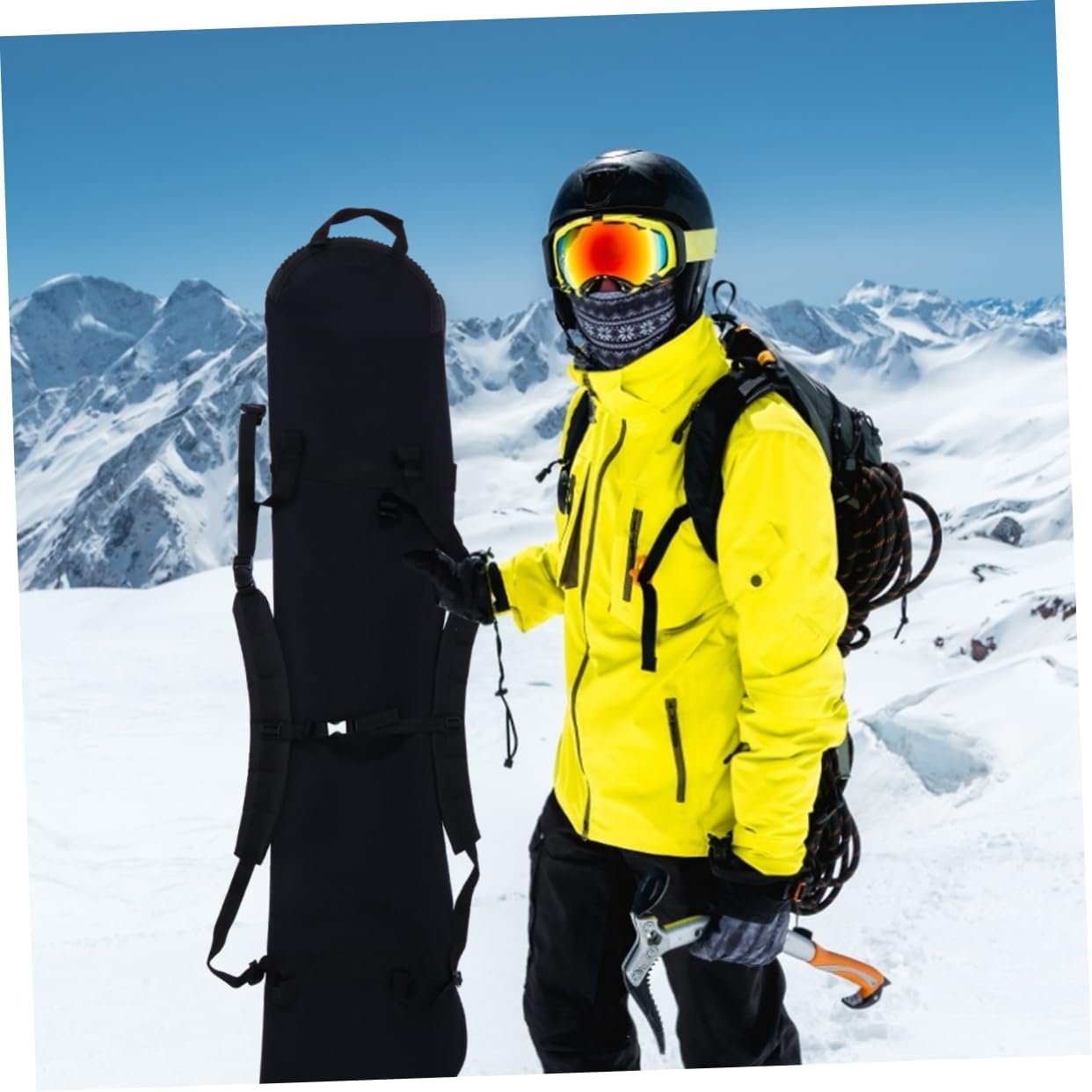 Snowboard Protection Cover for Ski Gear Multi Use Design for Travel by Car Train Plane Keeps Your Snowboard From Scratches and Dirt for Road Trips and Travel