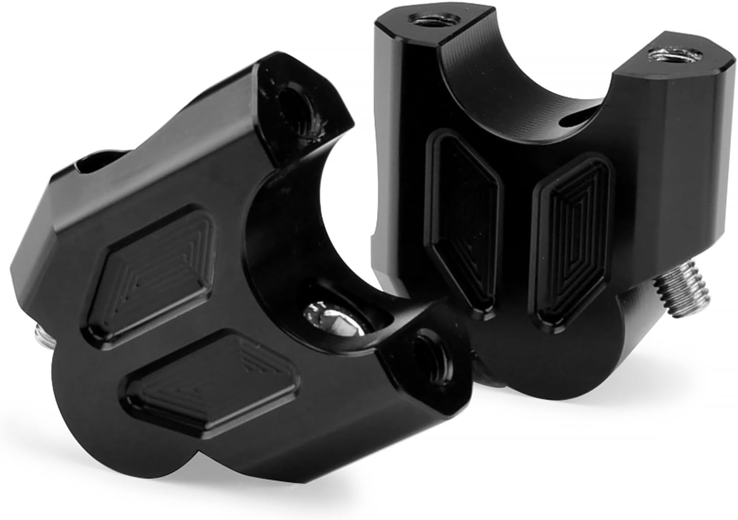 Motorcycle Handlebar Risers, Aluminum Alloy Motorcycle Risers, Compatible with Honda CB400F CB400X Handle Up Space (black)