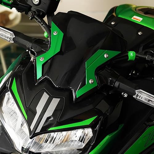 Vista 3 de MOWOK Para Kawasaki Z900 Z900SE Z 900 ABS 2020 2021 2022 2022 2023 2024 Accesorios de motocicleta Parabrisas Parabrisas Placa decorativa (rojo)