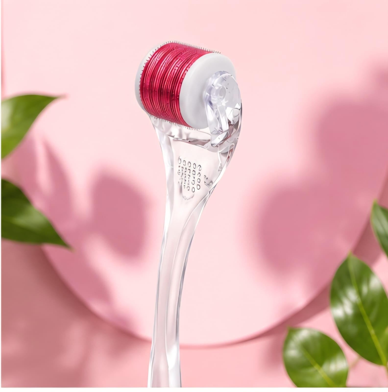 Glow Next India Pink Derma Roller Microneedle Skin Care Tool 0.5mm | 540 Needles, Lightweight & Portable, Easy to Clean, Ergonomic Handle, Home Skincare Use-image-24