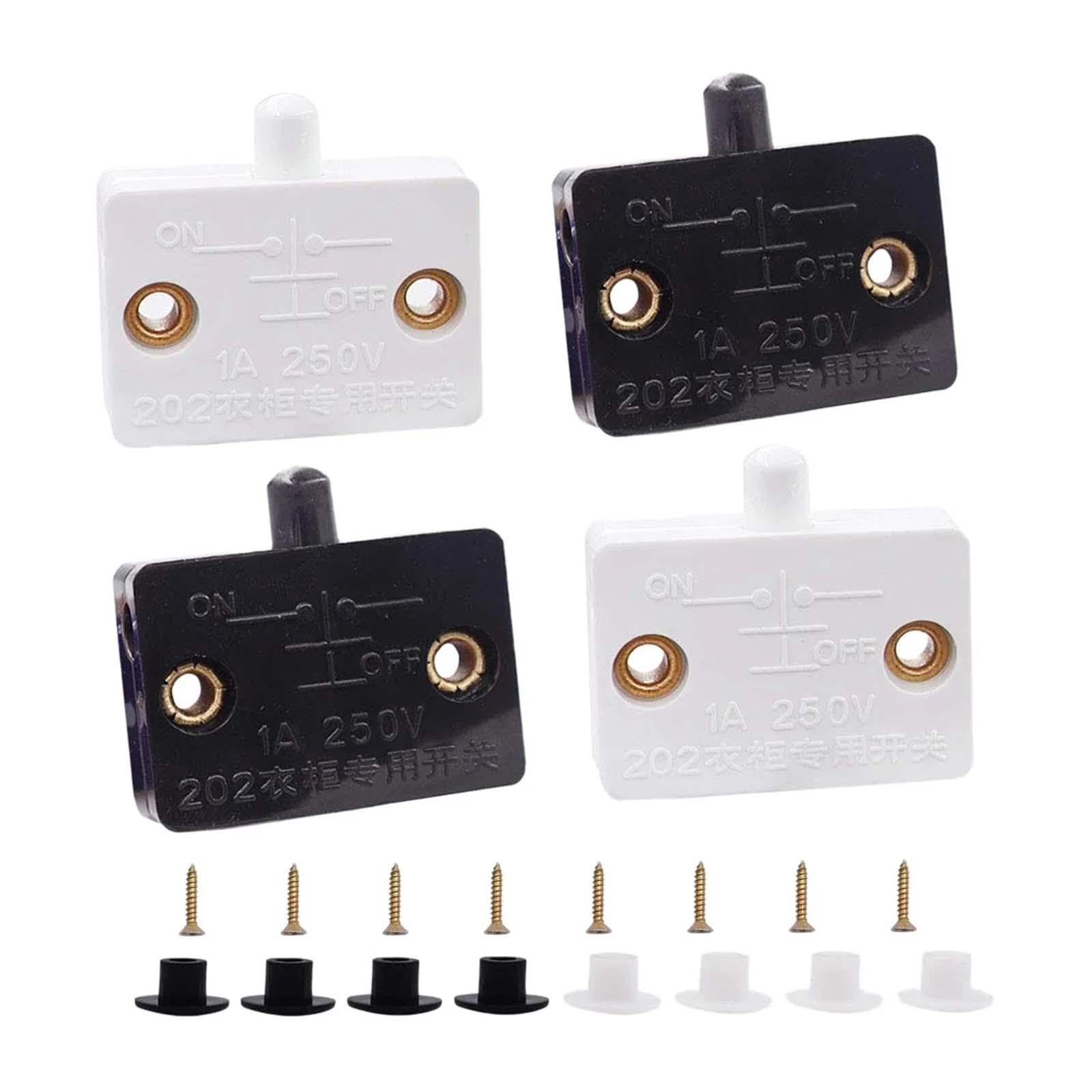 BNF®4 Pieces Cabinet Door Switch Wardrobe Touch Switch for Cabinet Door Wardrobe|4 Wardrobe Touch Switch (with Mounting Accessories).|Home & Garden-picture-22