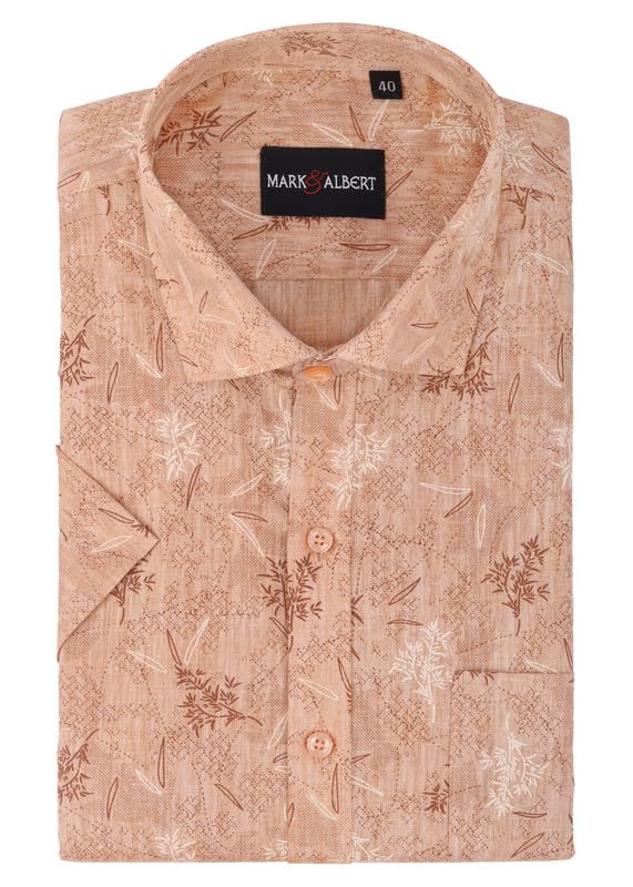 Image of Men's Half Sleeve Linen Shirt