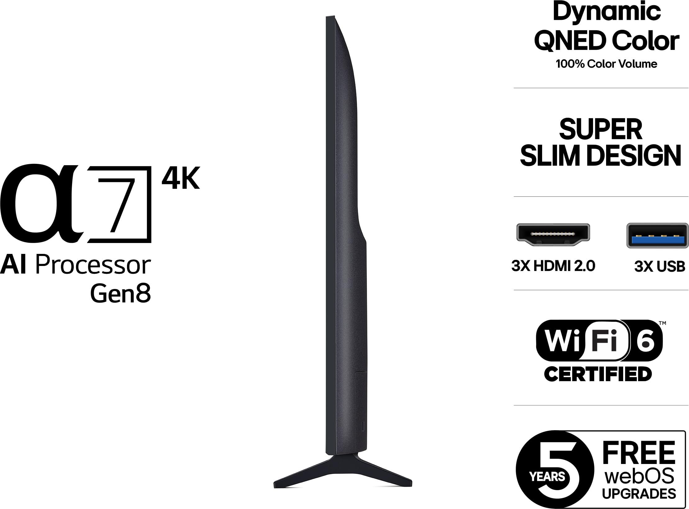 LG 50QNED70A6A QNED TV (50 pulgadas, UHD 4K, Smart TV)