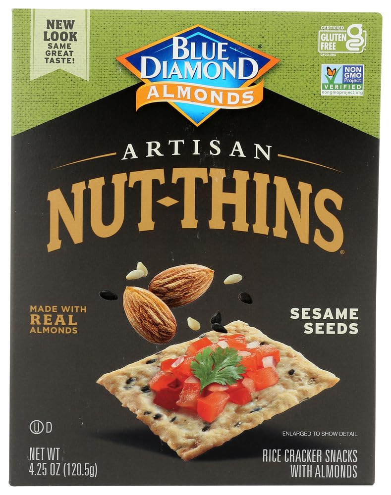 Blue Diamond Nut-Thins Artisan Nut-Thins, Sesame Seed 4.25 oz (Pack of 1)